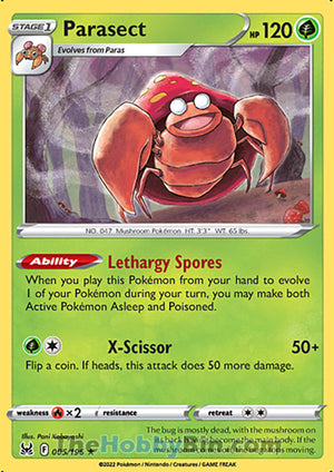 0005 Parasect Rare Lost Origin
