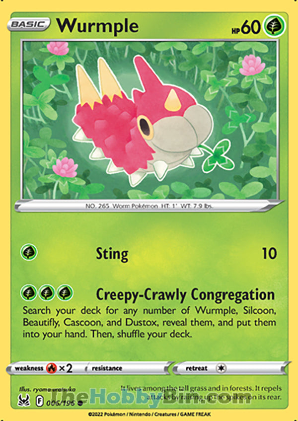 0006 Wurmple Common Lost Origin