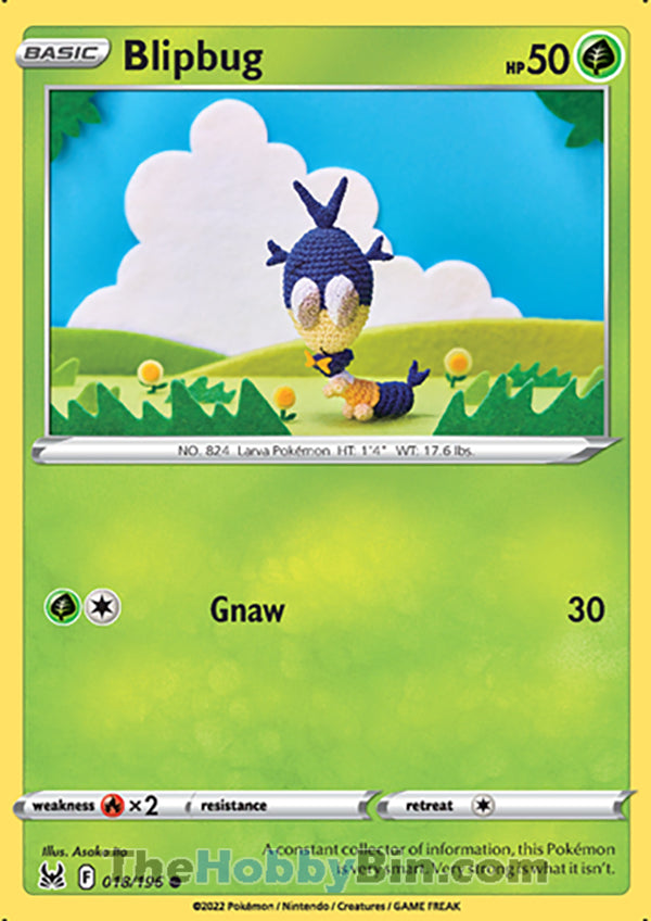Blipbug #18/196 Common - Lost Origin Pokemon card