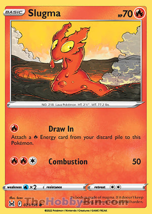 0021 Slugma Common Lost Origin
