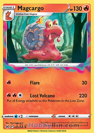 0022 Magcargo Rare Lost Origin