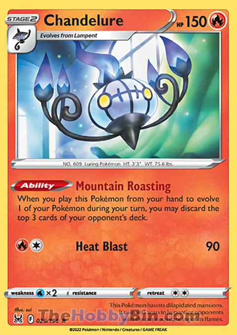 0026 Chandelure Holo Rare Lost Origin