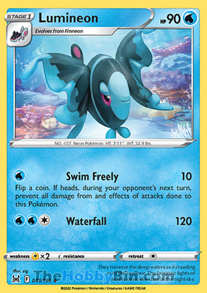 0041 Lumineon Uncommon Lost Origin