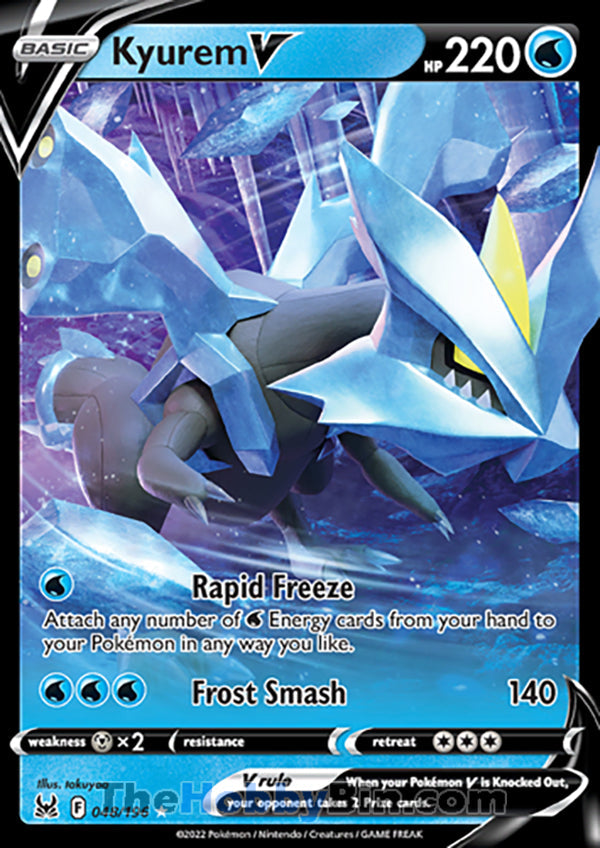 Kyurem V #48/196 Ultra Rare - Lost Origin Pokemon card