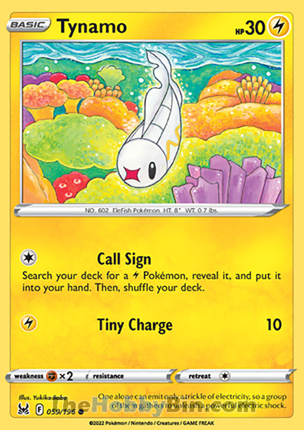Tynamo #59/196 Common - Lost Origin Pokemon card