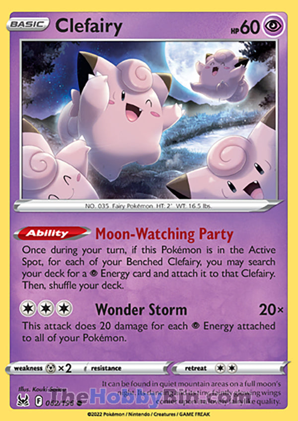 Clefairy #62/196 Common - Lost Origin Pokemon card