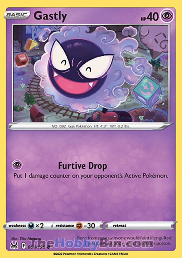 Gastly #64/196 Common - Lost Origin Pokemon card
