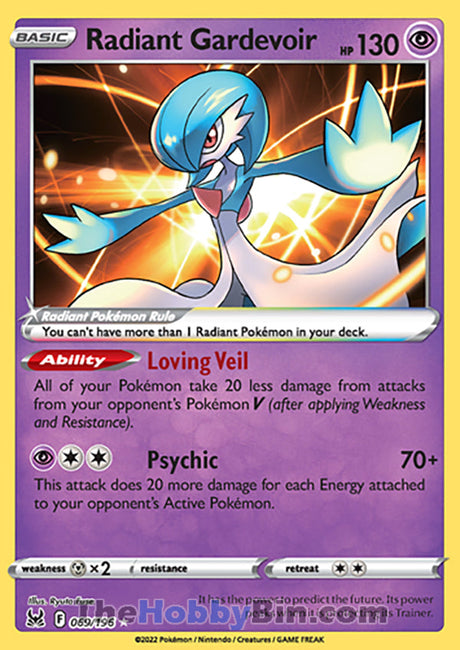 Radiant Gardevoir Lost Origin Radiant Rare #069/196