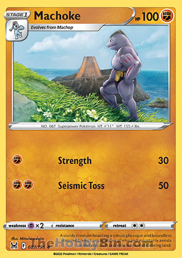 Machoke #87/196 Uncommon - Lost Origin Pokemon card
