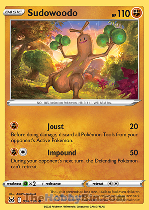 Sudowoodo #94/196 Common - Lost Origin Pokemon card