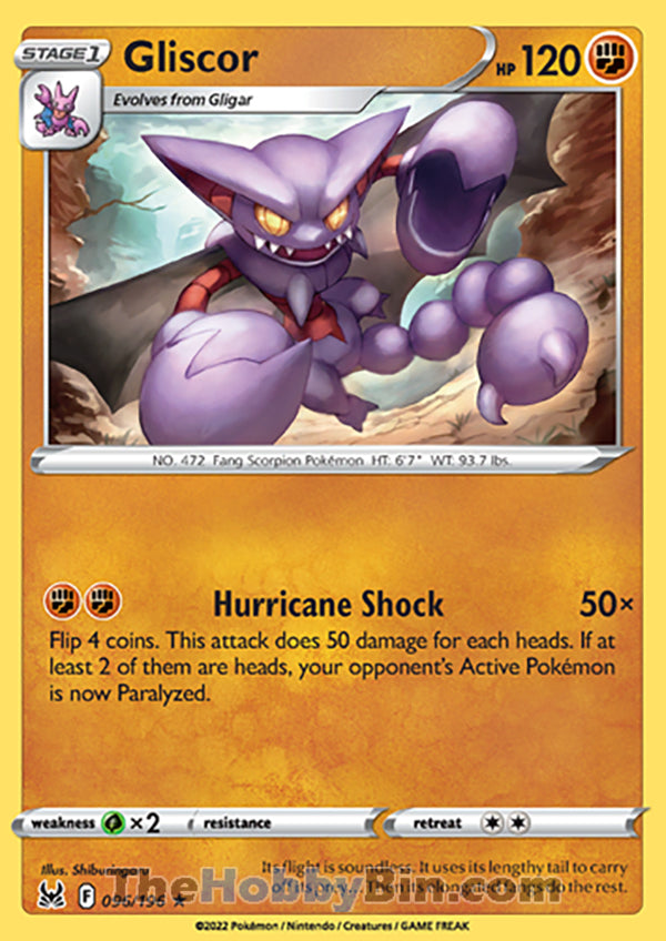 Gliscor #96/196 Rare - Lost Origin Pokemon card