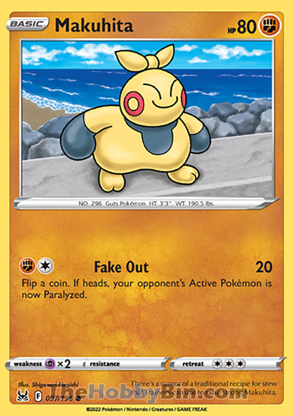 Makuhita #97/196 Common - Lost Origin Pokemon card