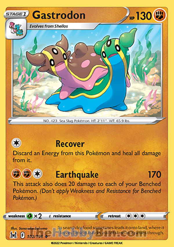 Gastrodon #102/196 Uncommon - Lost Origin Pokemon card