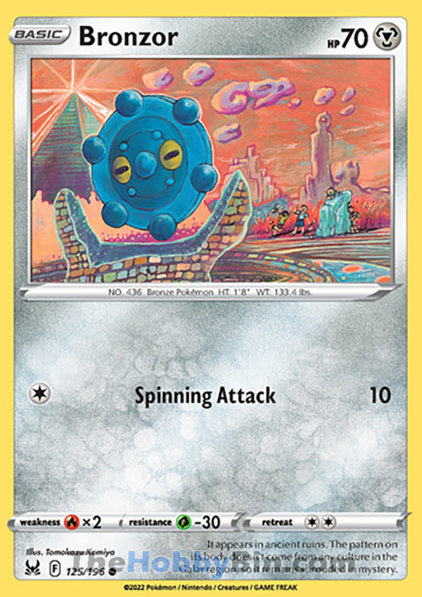 Bronzor #125/196 Common - Lost Origin Pokemon card
