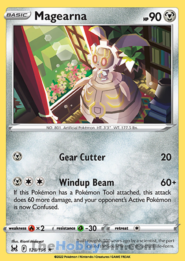Magearna #128/196 Rare - Lost Origin Pokemon card