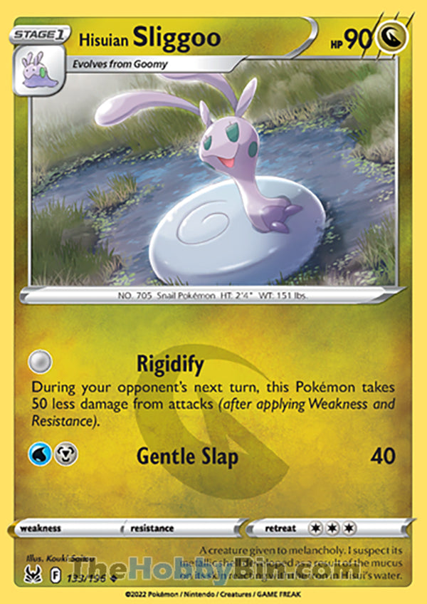 Hisuian Sliggoo #133/196 Uncommon - Lost Origin Pokemon card