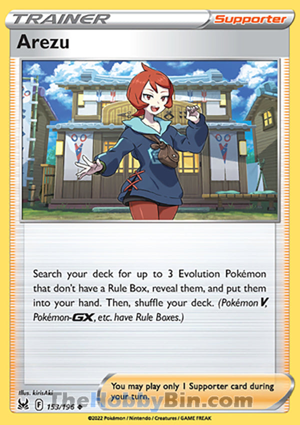 Arezu #153/196 Uncommon - Lost Origin Pokemon card
