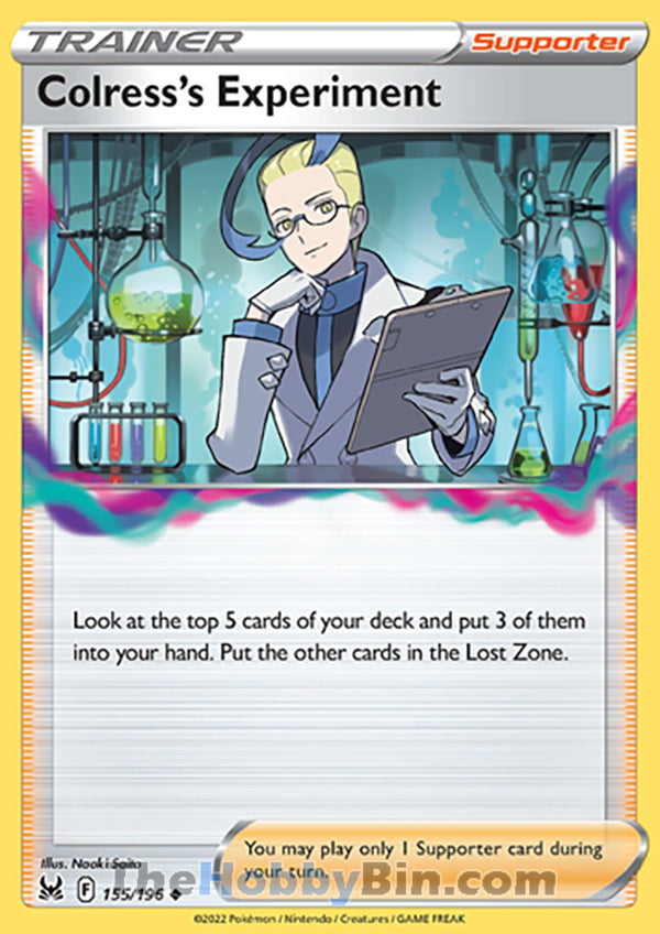Colress's Experiment #155/196 Uncommon - Lost Origin Pokemon card