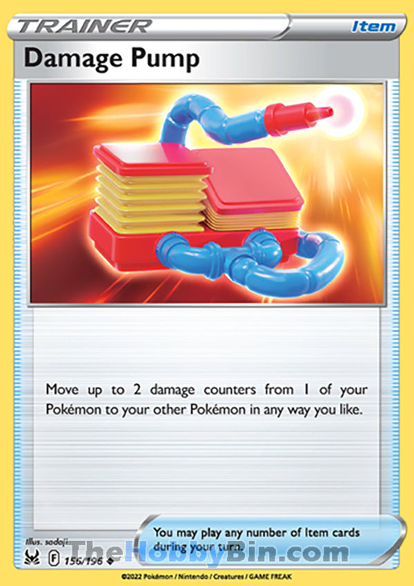Damage Pump #156/196 Uncommon - Lost Origin Pokemon card