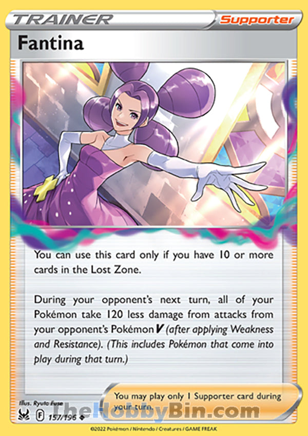 Fantina #157/196 Uncommon - Lost Origin Pokemon card