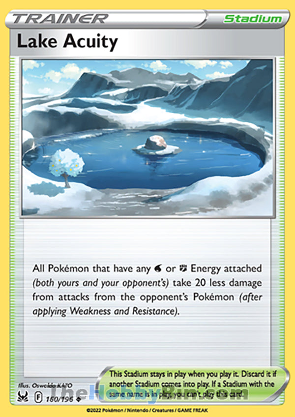Lake Acuity #160/196 Uncommon - Lost Origin Pokemon card