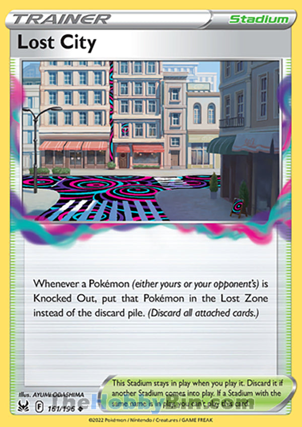 Lost City #161/196 Uncommon - Lost Origin Pokemon card