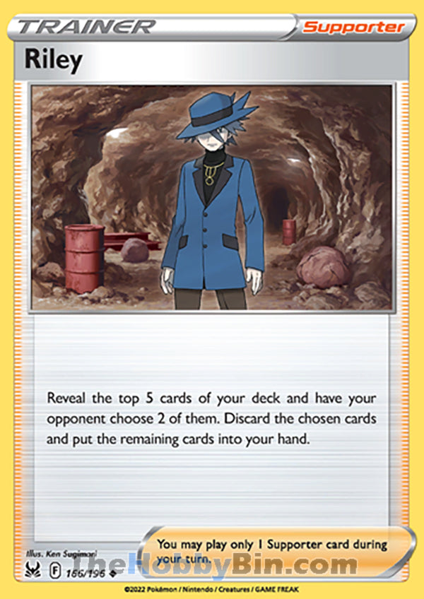 Riley #166/196 Uncommon - Lost Origin Pokemon card