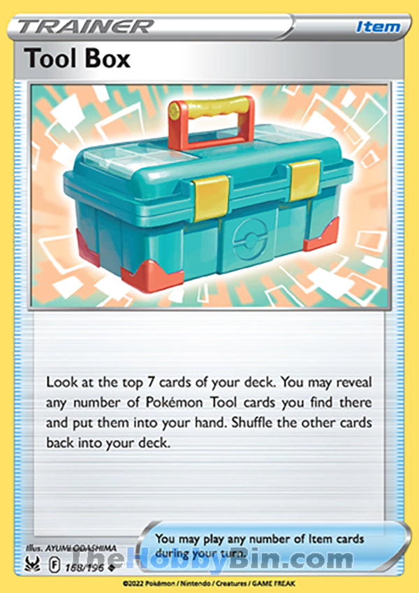 Tool Box #168/196 Uncommon - Lost Origin Pokemon card