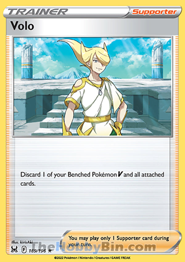 Volo #169/196 Holo Rare - Lost Origin Pokemon card