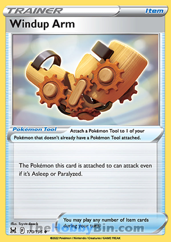 Windup Arm #170/196 Uncommon - Lost Origin Pokemon card
