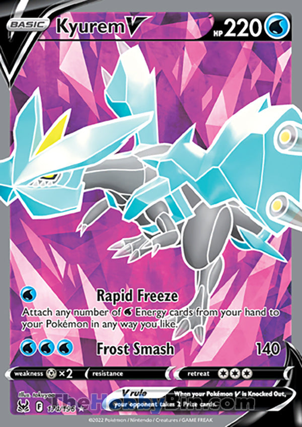 Kyurem V #174/196 Ultra Rare - Lost Origin Pokemon card