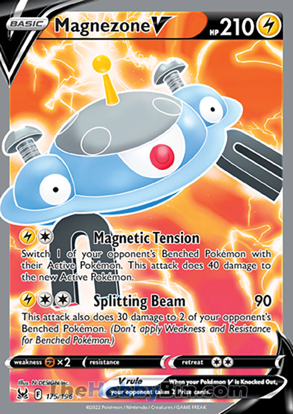 Magnezone V #175/196 Ultra Rare - Lost Origin Pokemon card