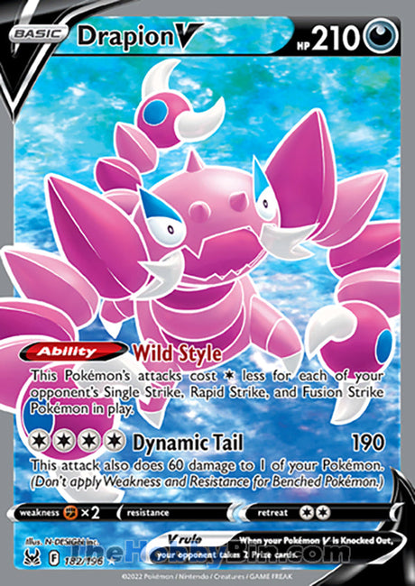 Drapion V Lost Origin Ultra Rare #182/196