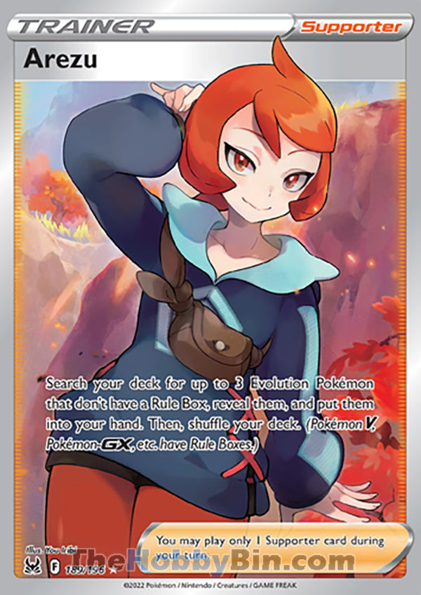 Arezu #189/196 Ultra Rare - Lost Origin Pokemon card