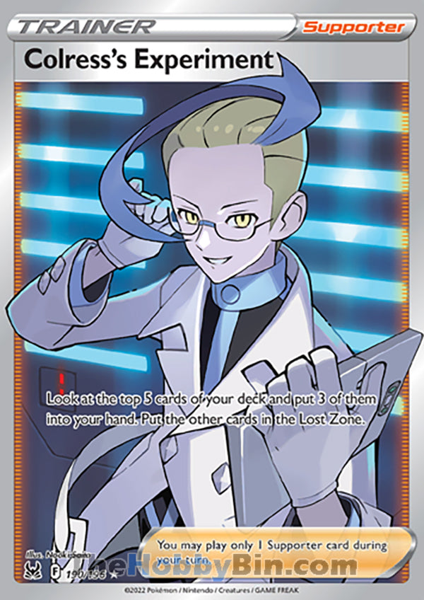 Colress's Experiment #190/196 Ultra Rare - Lost Origin Pokemon card