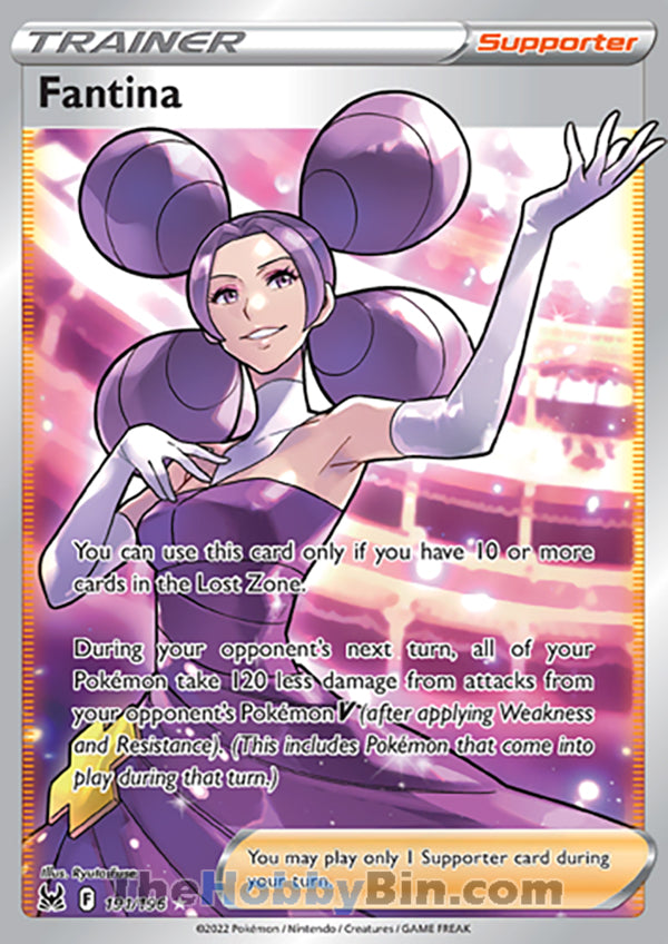 Fantina #191/196 Ultra Rare - Lost Origin Pokemon card