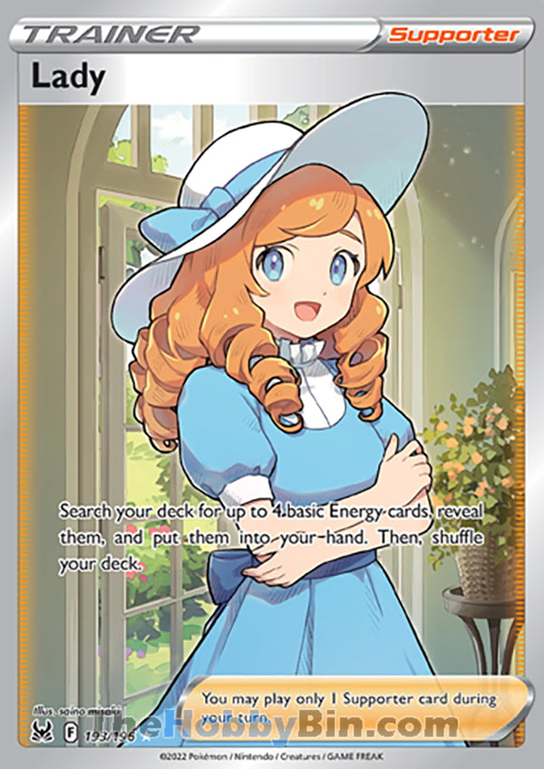 Lady #193/196 Ultra Rare - Lost Origin Pokemon card