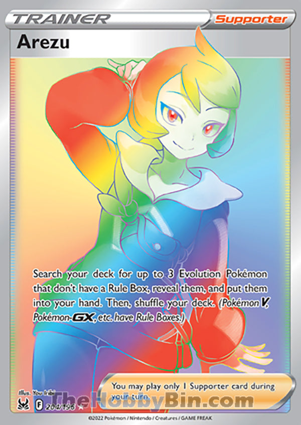 Arezu #204/196 Secret Rare - Lost Origin Pokemon card