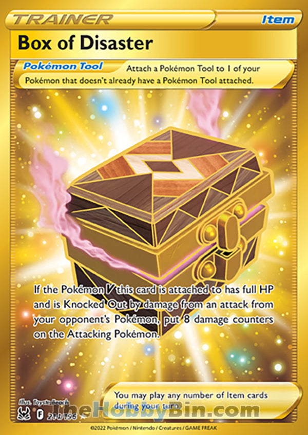 Box of Disaster #214/196 Secret Rare - Lost Origin Pokemon card