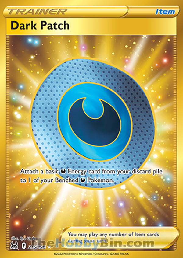 Dark Patch #216/196 Secret Rare - Lost Origin Pokemon card
