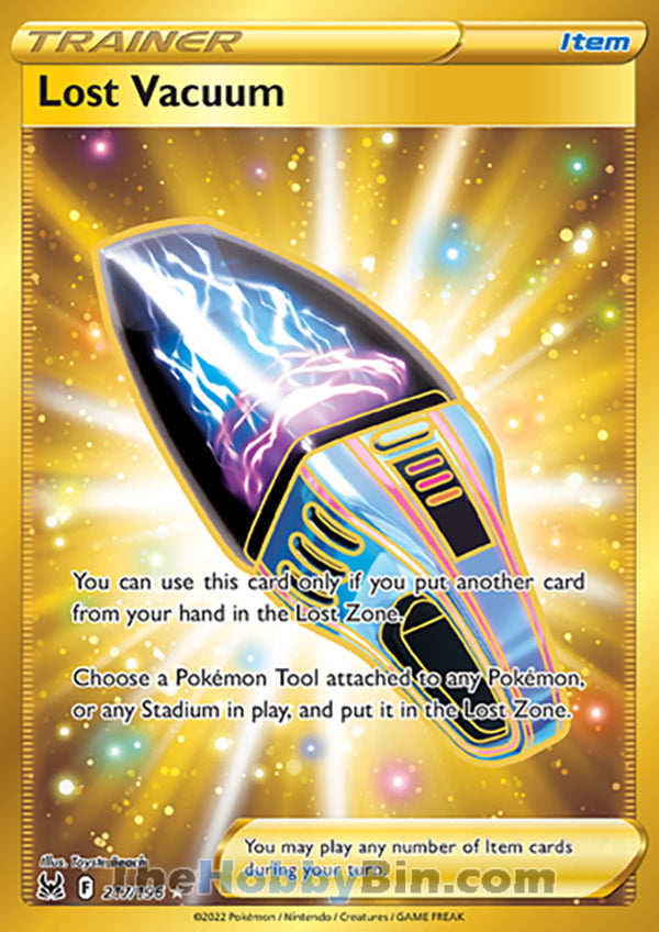 Lost Vacuum #217/196 Secret Rare - Lost Origin Pokemon card
