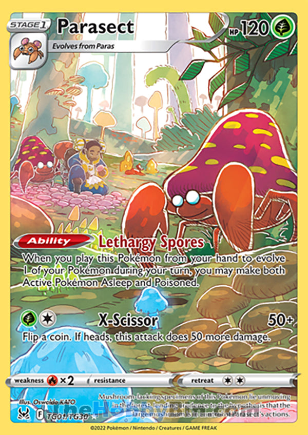 Parasect #TG01/TG30 Trainer Gallery Holo - Lost Origin Pokemon card