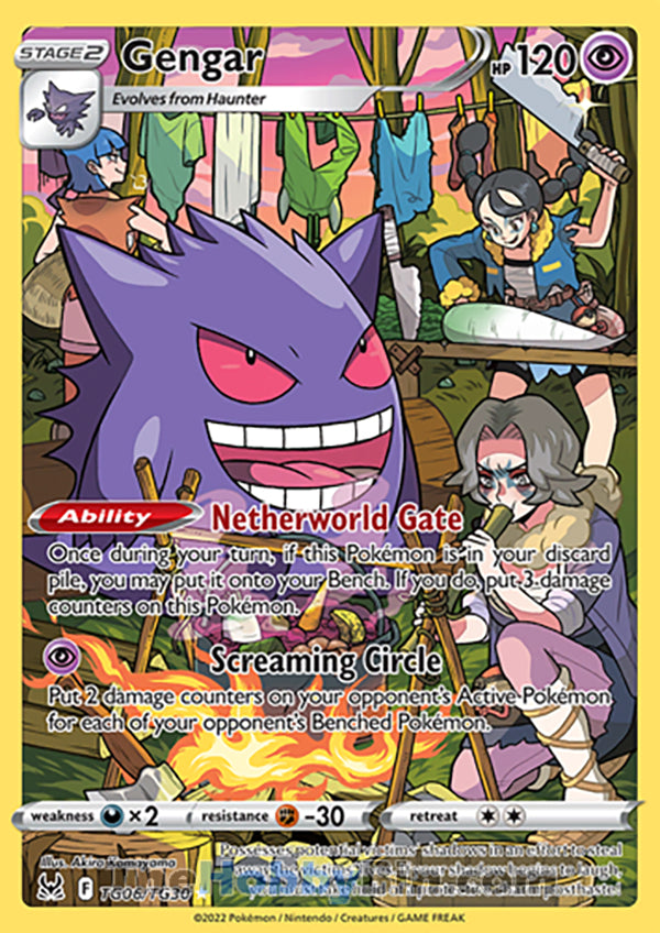 Gengar #TG06/TG30 Trainer Gallery Holo - Lost Origin Pokemon card