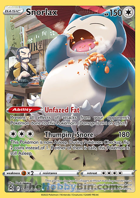 Snorlax Lost Origin Ultra Rare #TG10/TG30