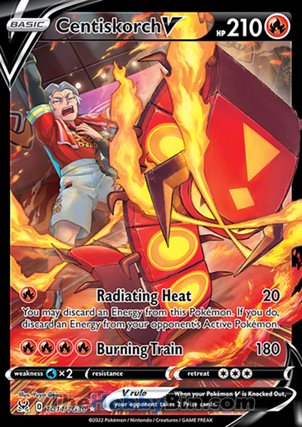 Centiskorch V #TG14/TG30 Trainer Gallery V - Lost Origin Pokemon card