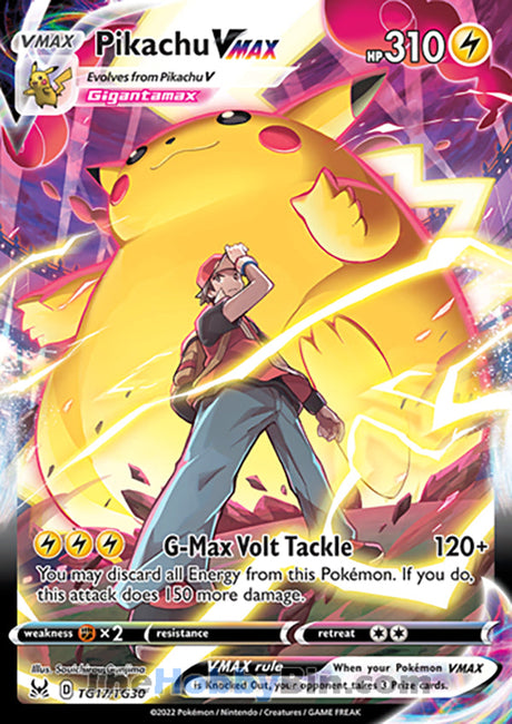 Pikachu VMAX Lost Origin Ultra Rare #TG17/TG30