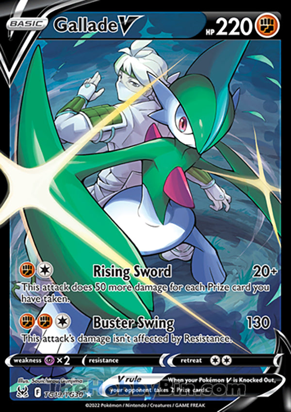 Gallade V #TG19/TG30 Trainer Gallery V - Lost Origin Pokemon card