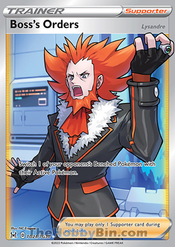 Boss's Orders #TG24/TG30 Trainer Gallery Trainer - Lost Origin Pokemon card