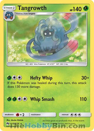 0002 Tangrowth Rare Lost Thunder