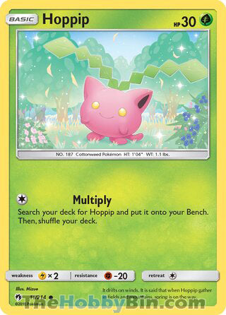 Hoppip #11/214 Common - Lost Thunder Pokemon card